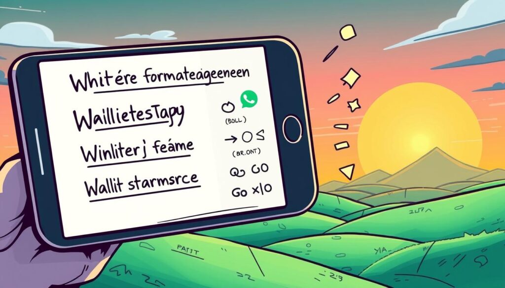 Weitere Formatierungen: Fett, Durchgestrichen und Monospace WhatsApp