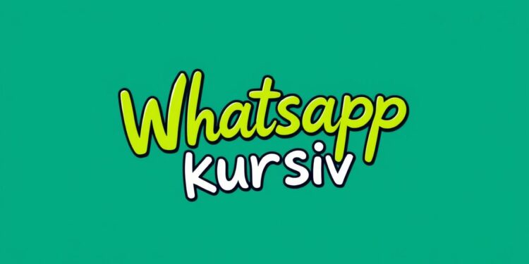 WhatsApp Kursiv