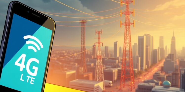 4G LTE mobile Datenübertragung