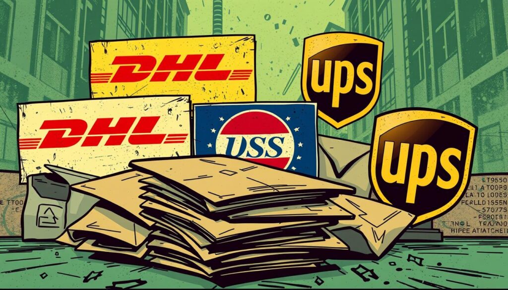 Gefälschte Lieferdienst-Mitteilungen: DHL, Deutsche Post, UPS & Co.