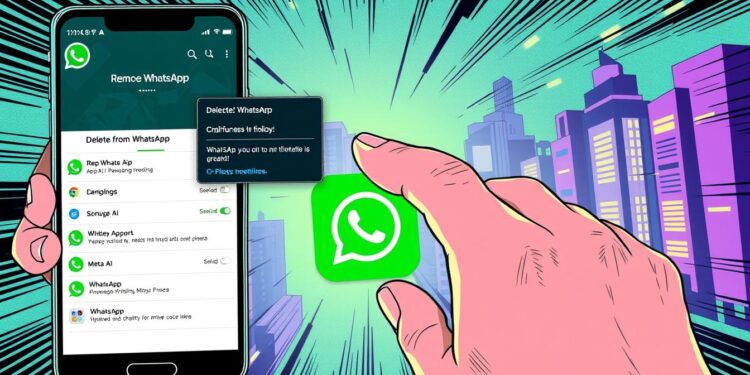 Meta AI bei WhatsApp löschen