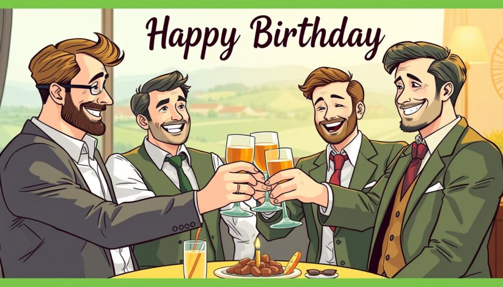 Herzliche Männer Geburtstagsgrüße für Partner, Freunde und Kollegen