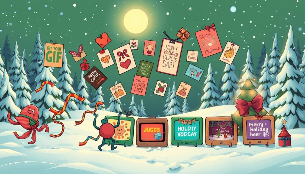 Mehr als Bilder: GIFs, Grußkarten und Videos für festliche Chats