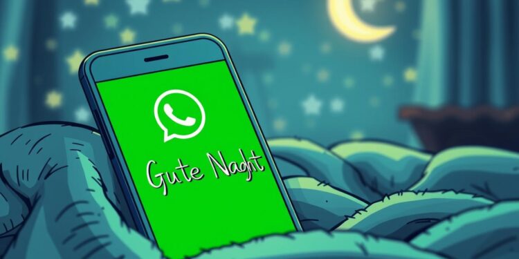 WhatsApp-Abendgrüße und Gute Nacht kombinieren